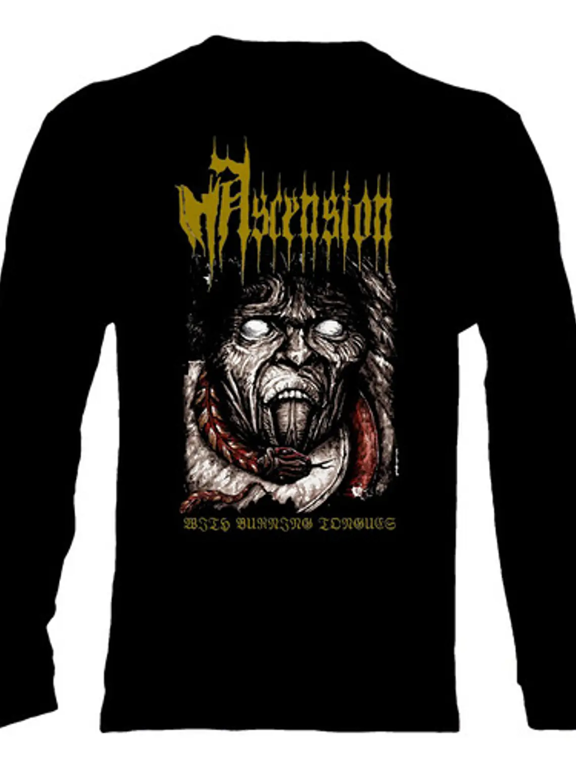 Polera Manga Larga Ascension - Ver 03 - With Burning Tongues 1