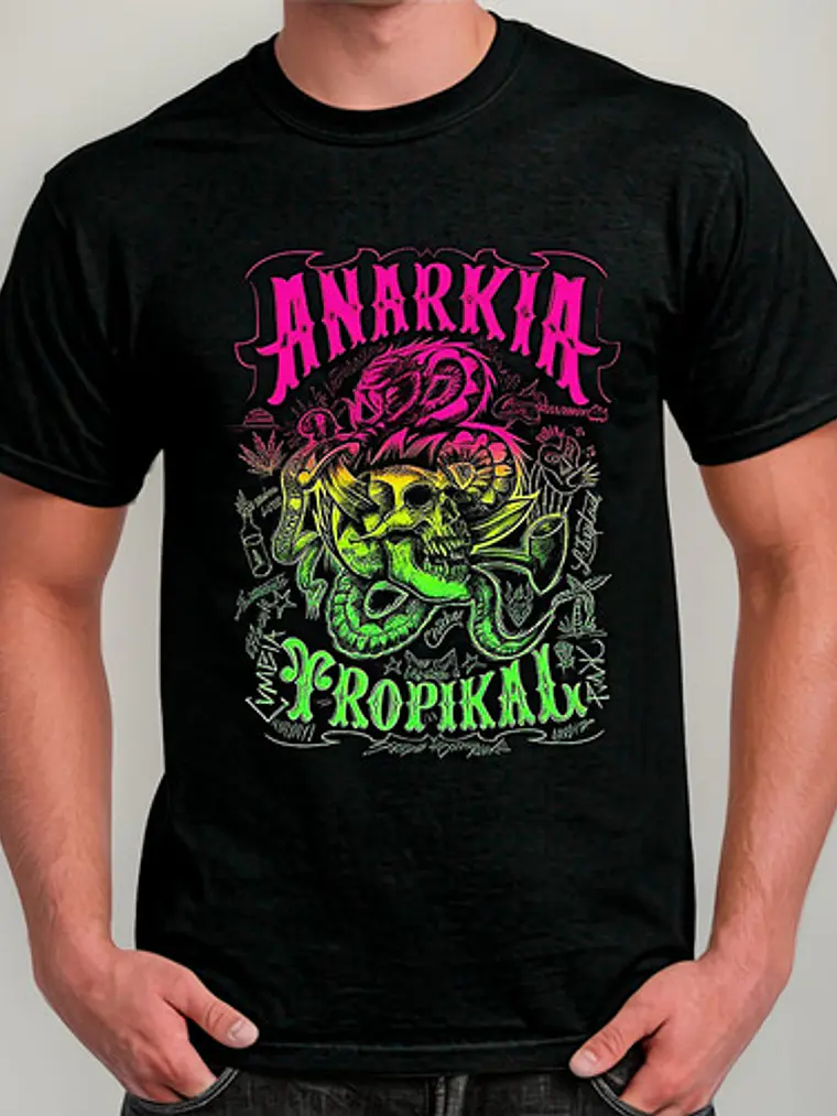 Polera Anarkia Tropikal - Ver 01 - Vale Gamess 1
