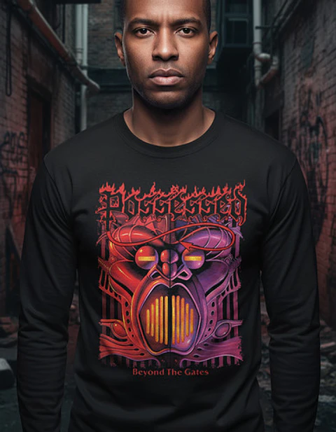 Polera Manga Larga Possessed - Ver 08 - Beyond The Gates
