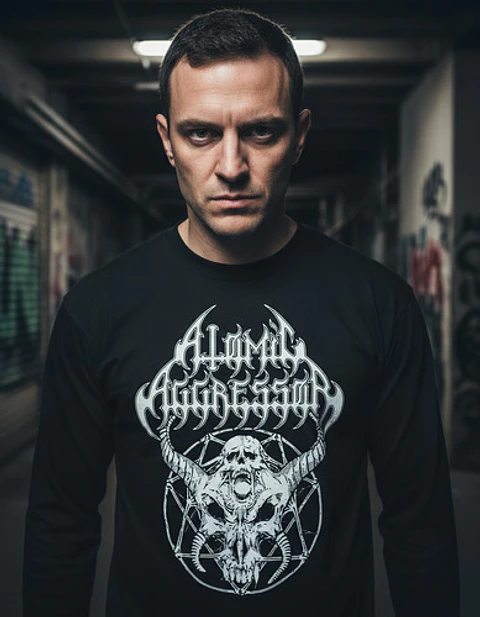 Polera Manga Larga Atomic Aggressor - Ver 07 - Vale Gamess