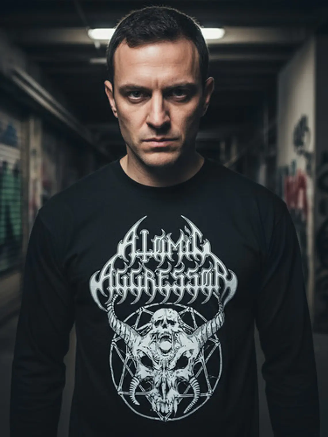 Polera Manga Larga Atomic Aggressor - Ver 07 - Vale Gamess 1