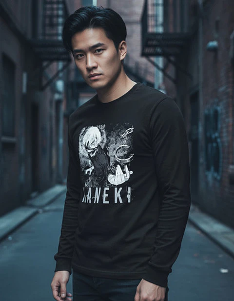 Polera Manga Larga Tokyo Ghoul - Ver 01 - Vale Gamess