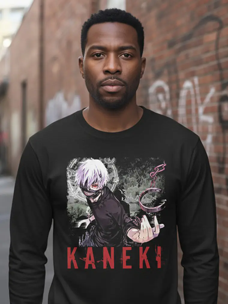 Polera Manga Larga Tokyo Ghoul - Ver 02 - Vale Gamess 1