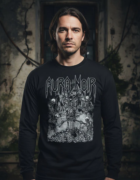 Polera Manga Larga Aura Noir - Ver 02 - Out To Die