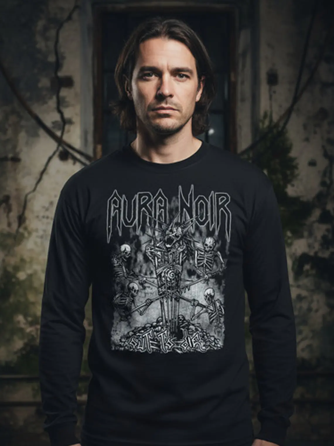 Polera Manga Larga Aura Noir - Ver 02 - Out To Die 1