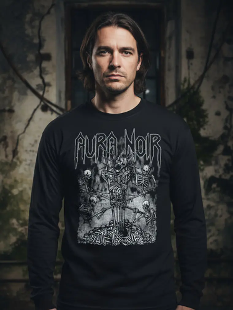 Polera Manga Larga Aura Noir - Ver 02 - Out To Die 1