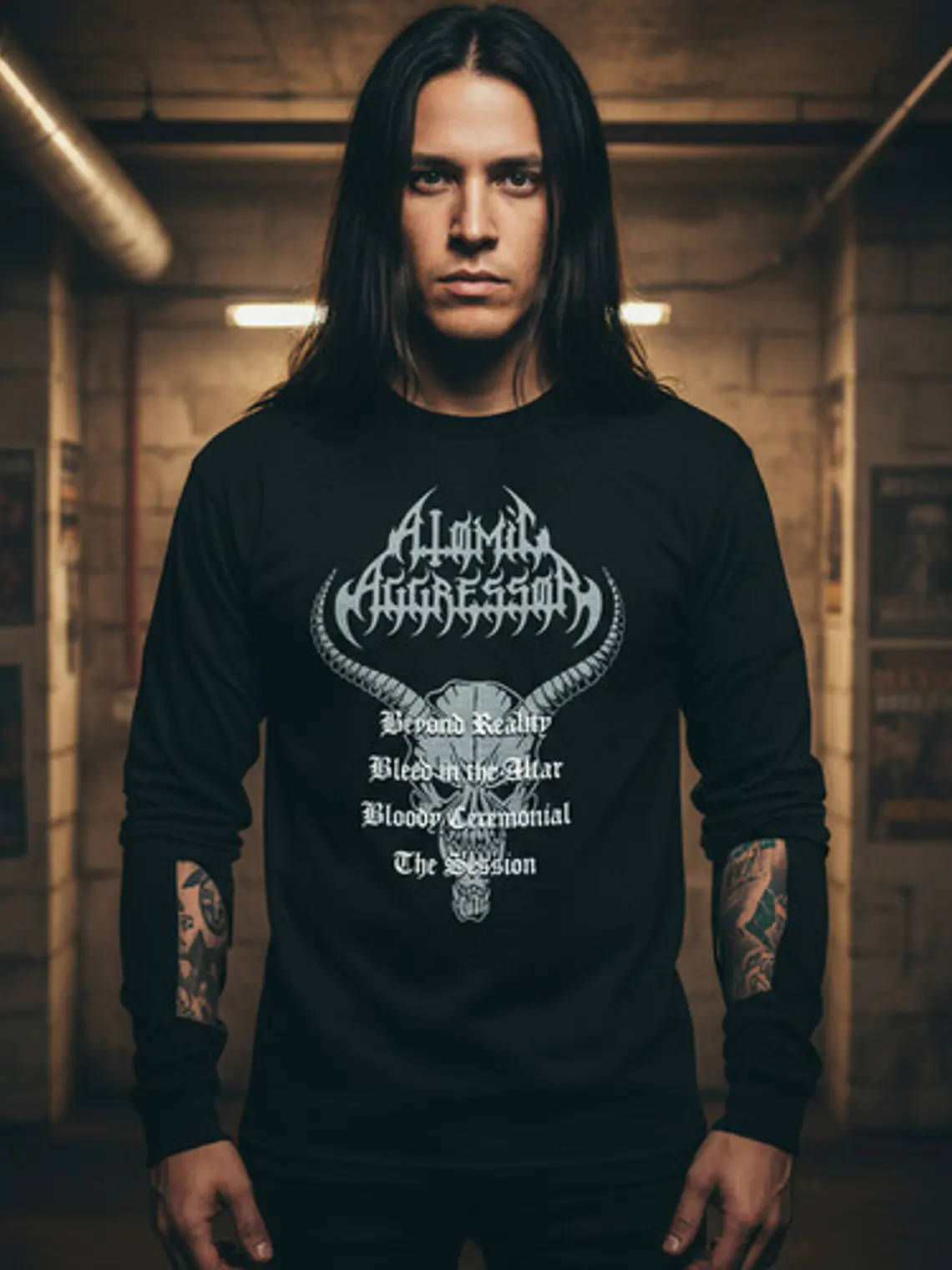 Polera Manga Larga Atomic Aggressor - Ver 10 - Vale Gamess 1