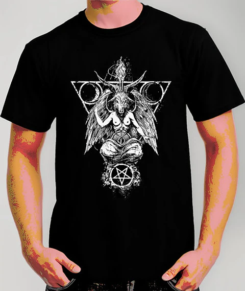 Polera Baphomet - Ver 07 - Vale Gamess