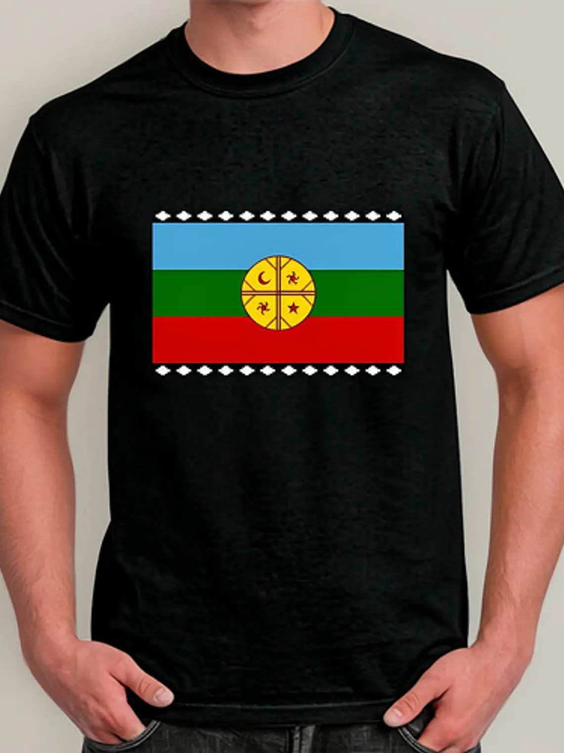 Polera Bandera Mapuche - Ver 01 - Vale Gamess 2