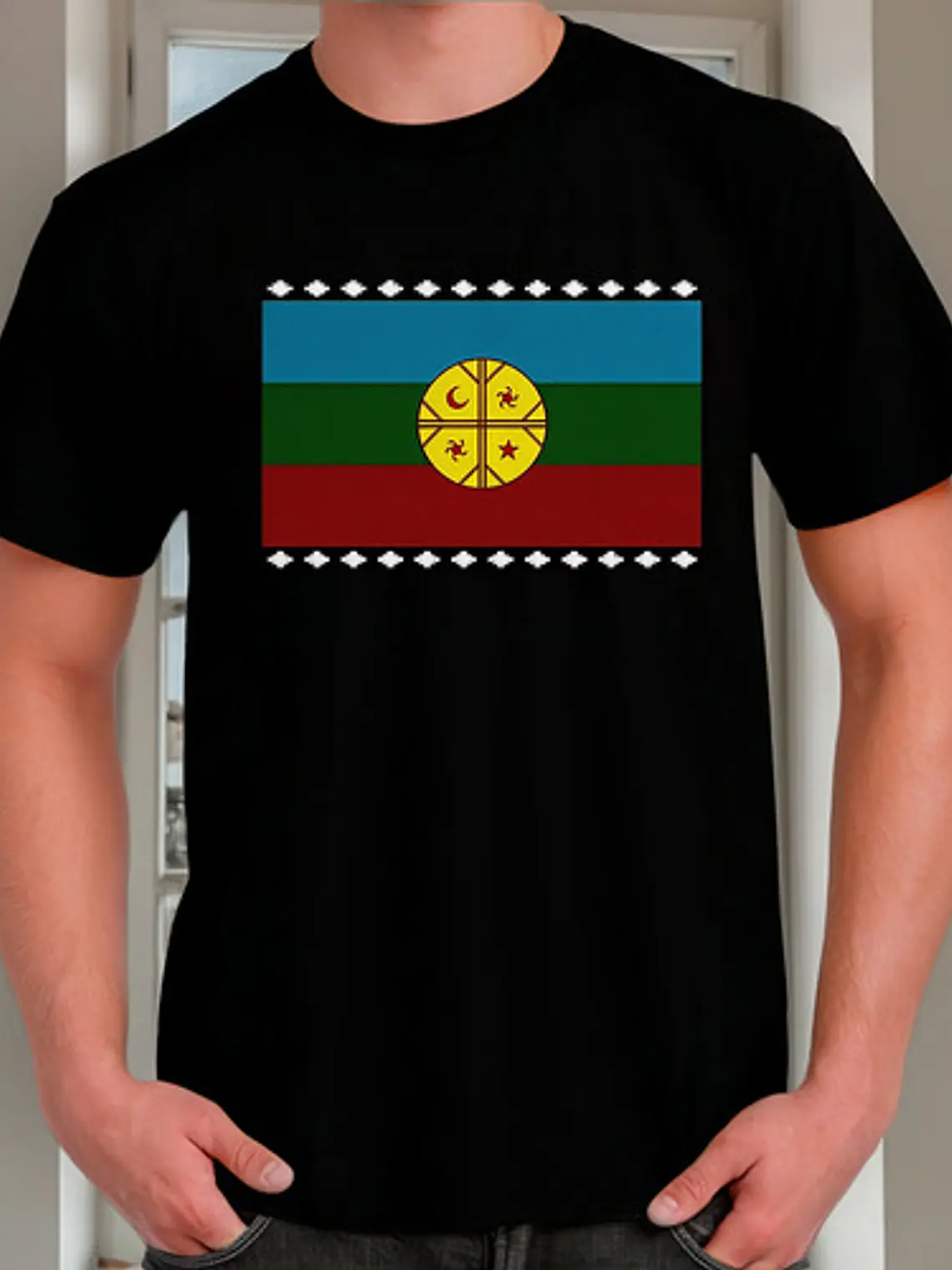 Polera Bandera Mapuche - Ver 01 - Vale Gamess 3