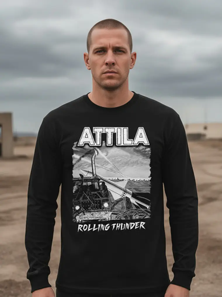 Polera Manga Larga Attila - Ver 01 - Rolling Thunder 1