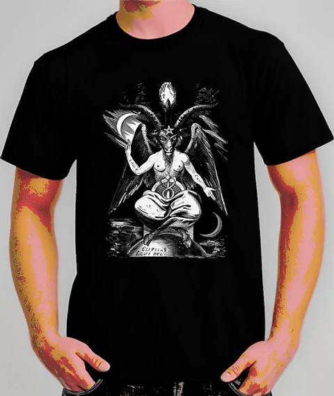 Polera Baphomet - Ver 08 - Vale Gamess