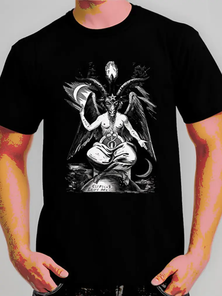 Polera Baphomet - Ver 08 - Vale Gamess 1