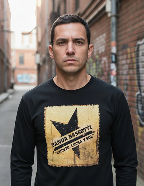 Polera Manga Larga Banda Bassotti - Ver 01 - Viento Lucha Y