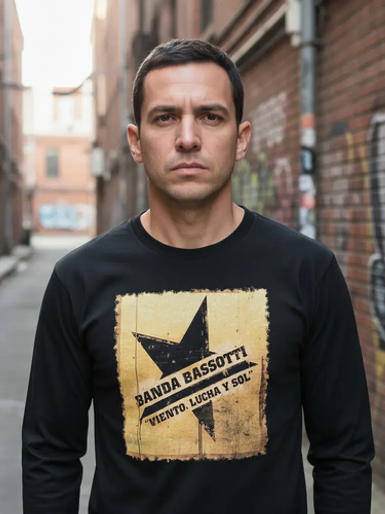 Polera Manga Larga Banda Bassotti - Ver 01 - Viento Lucha Y 1