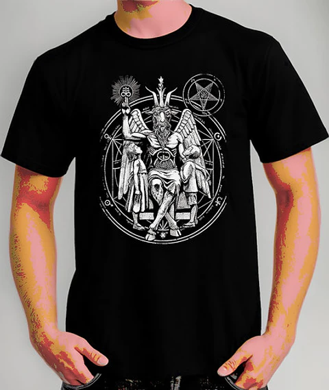 Polera Baphomet - Ver 11 - Vale Gamess