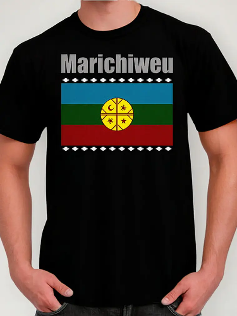 Polera Bandera Mapuche - Ver 02 - Vale Gamess 1
