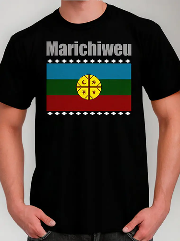 Polera Bandera Mapuche - Ver 02 - Vale Gamess 2