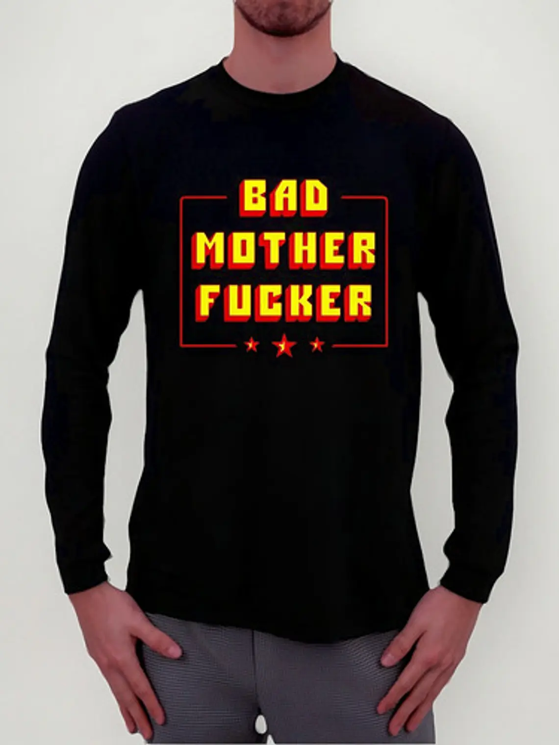 Polera Manga Larga Bad Mother Fucker - Ver 01 - Vale Gamess 1
