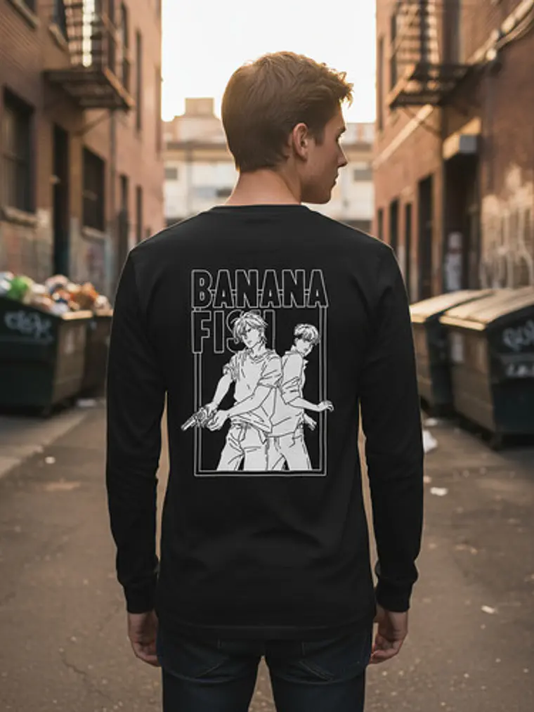 Polera Manga Larga Banana Fish - Ver 01 - Vale Gamess 2