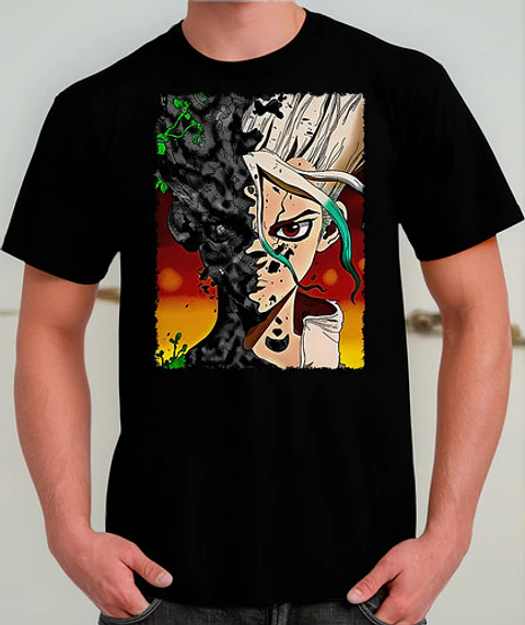 Polera Dr Stone - Ver 02 - Vale Gamess