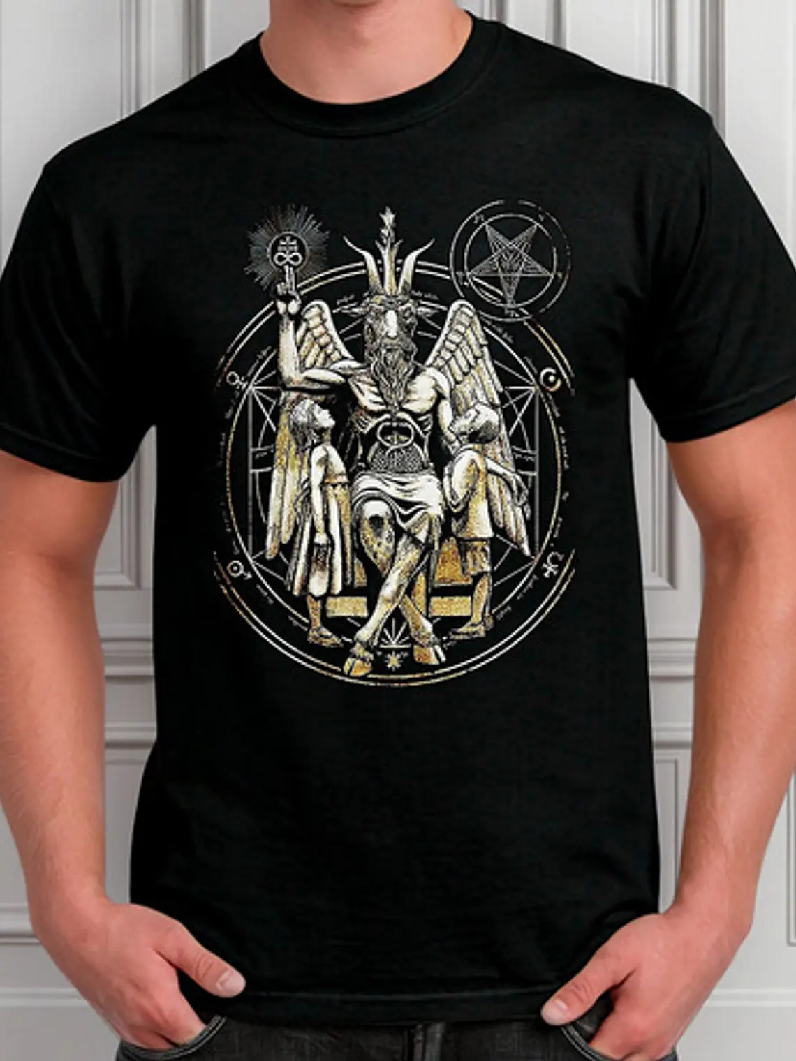 Polera Baphomet - Ver 02 - Vale Gamess 3