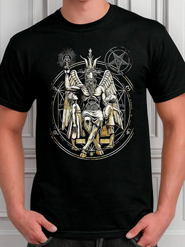 Polera Baphomet - Ver 02 - Vale Gamess 3