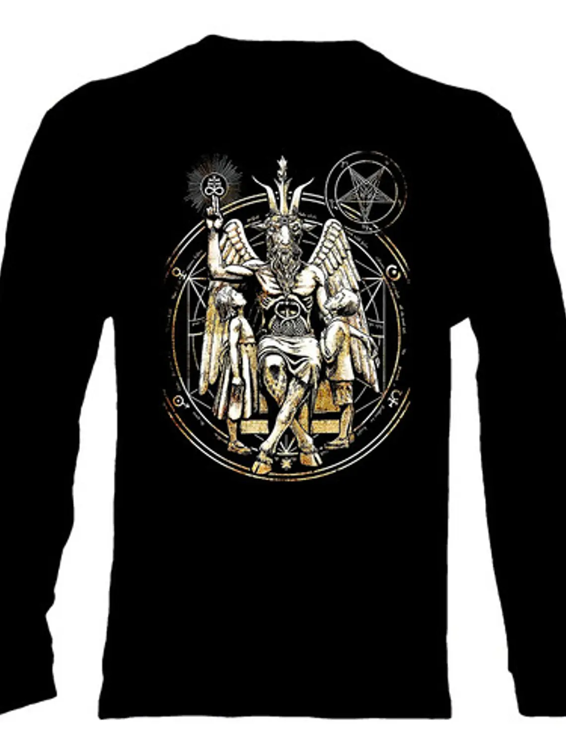 Polera Manga Larga Baphomet - Ver 02 - Vale Gamess 3