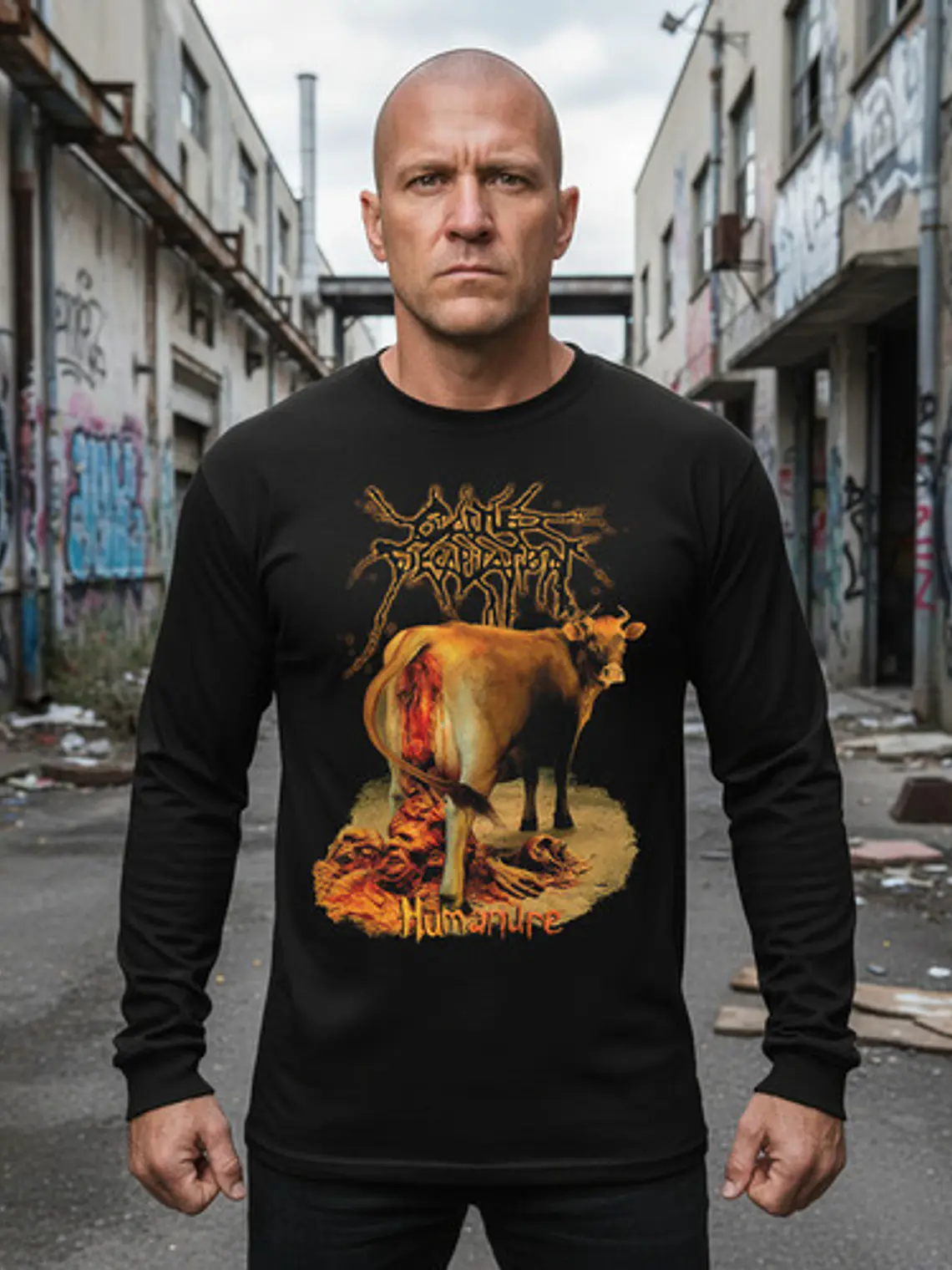 Polera Manga Larga Cattle Decapitation - Ver 09 - Humanure 1