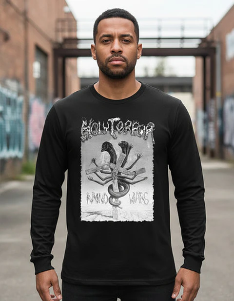 Polera Manga Larga Holy Terror - Ver 01 - Mind Wars