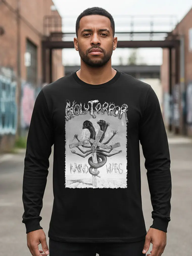 Polera Manga Larga Holy Terror - Ver 01 - Mind Wars 1