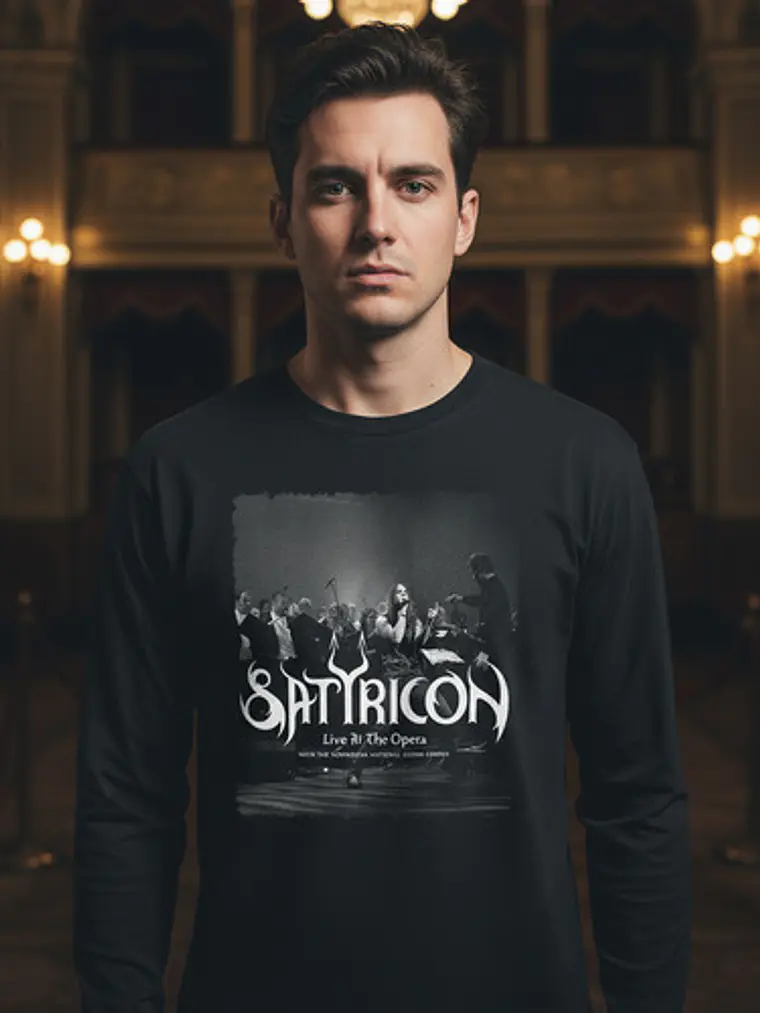 Polera Manga Larga Satyricon - Ver 02 - Live At Opera 1