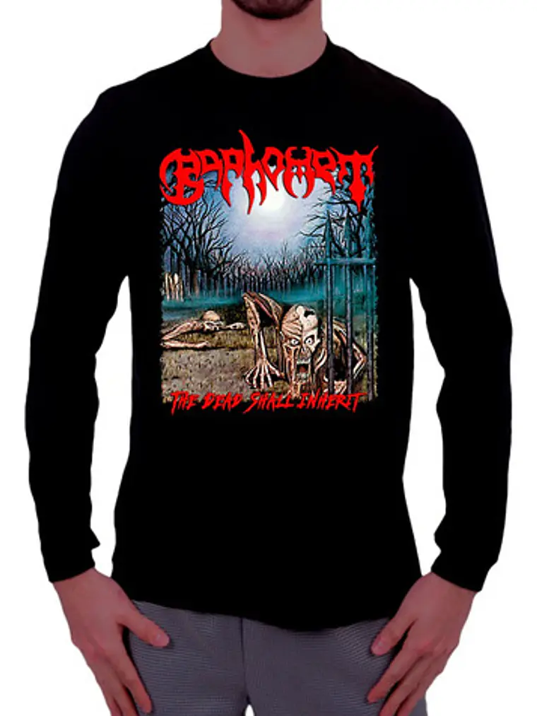 Polera Manga Larga Baphomet - Ver 05 - The Dead Shall Inheri 1