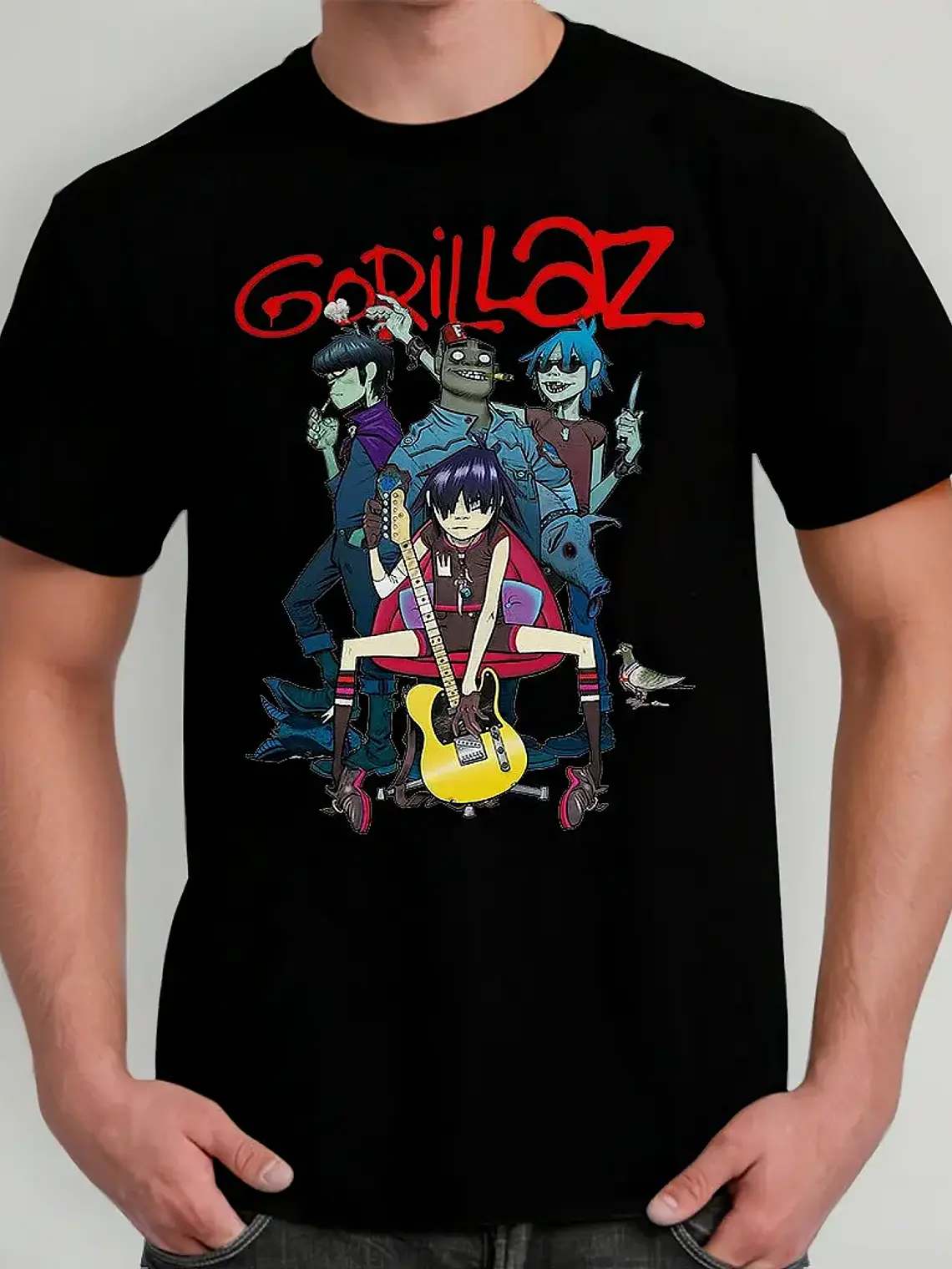 Polera Gorillaz - Ver 09 - Vale Gamess 1