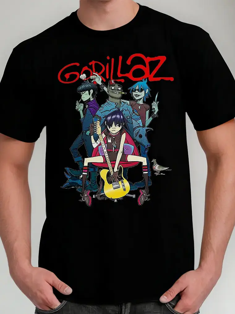 Polera Gorillaz - Ver 09 - Vale Gamess 2