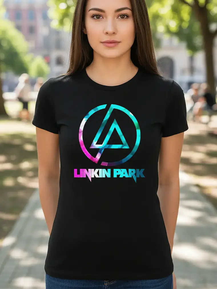 Polera Elasticada Mujer Linkin Park - Ver 01 - Logo 1