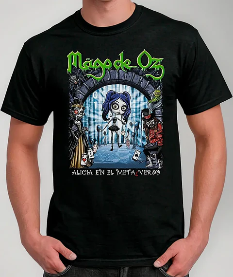 Polera Mago De Oz - Ver 27 - Alicia En El Metalverso