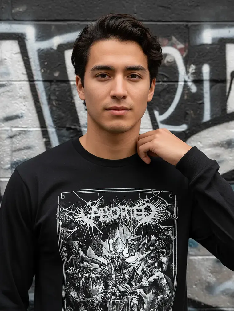 Polera Manga Larga Aborted - Ver 03 - La Grande Mascarade 1