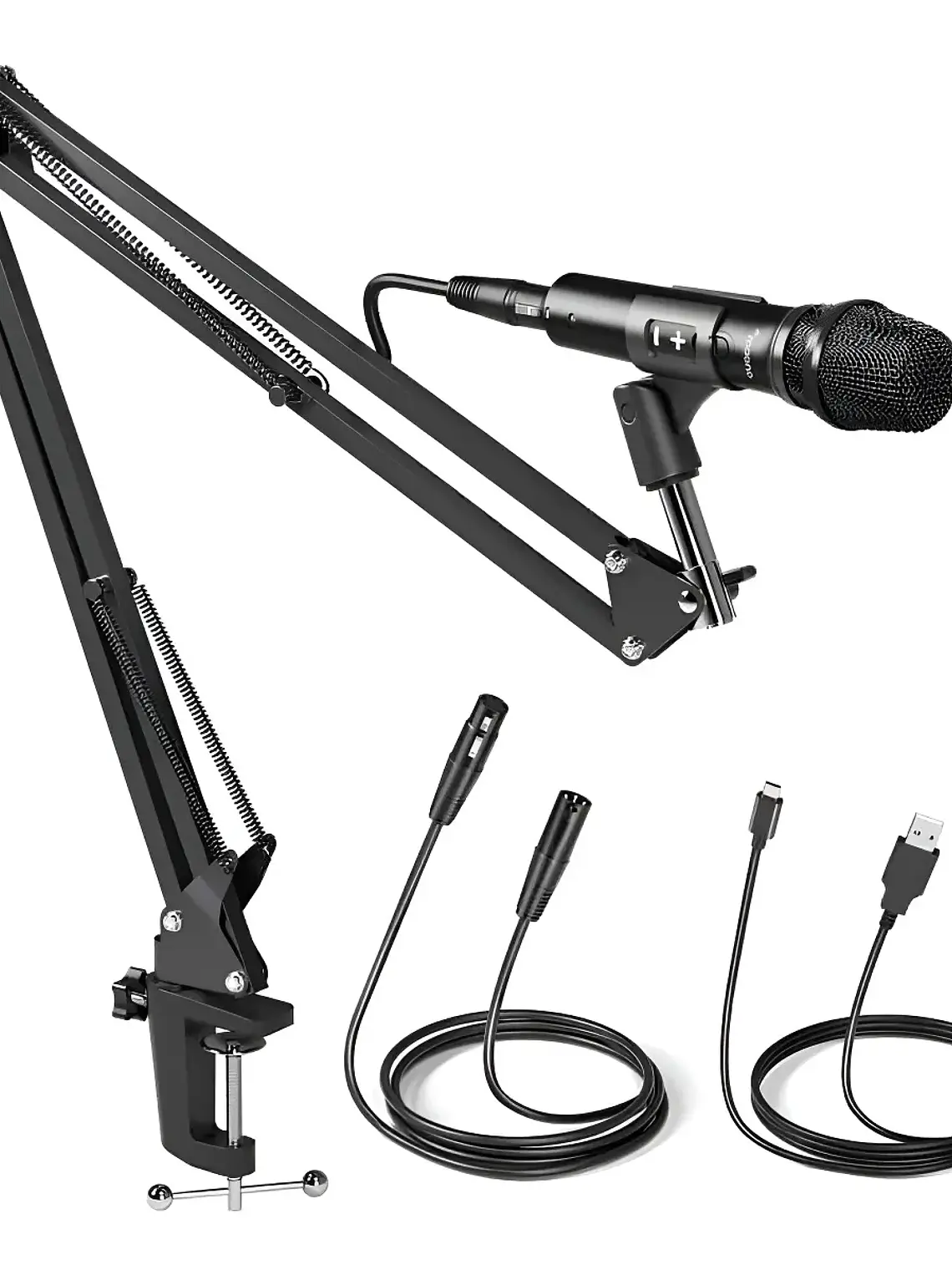 Set Micrófono Maono Au-hd300s Usb/xlr Cardioid Dynamic Color Negro 1