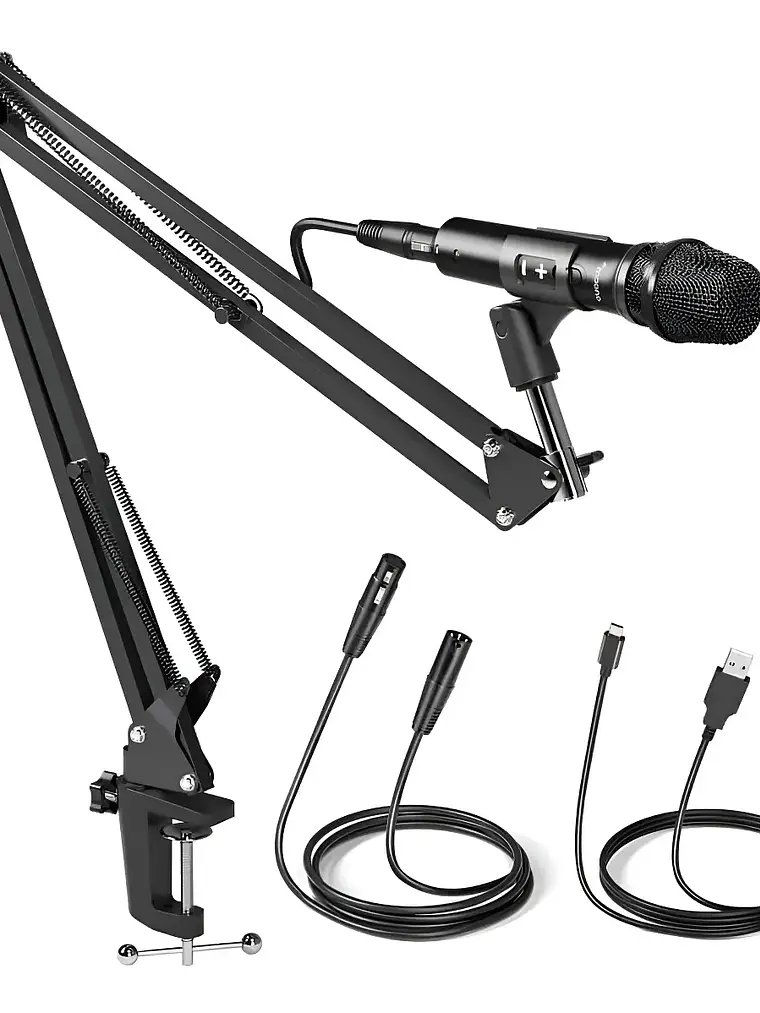 Set Micrófono Maono Au-hd300s Usb/xlr Cardioid Dynamic Color Negro 1