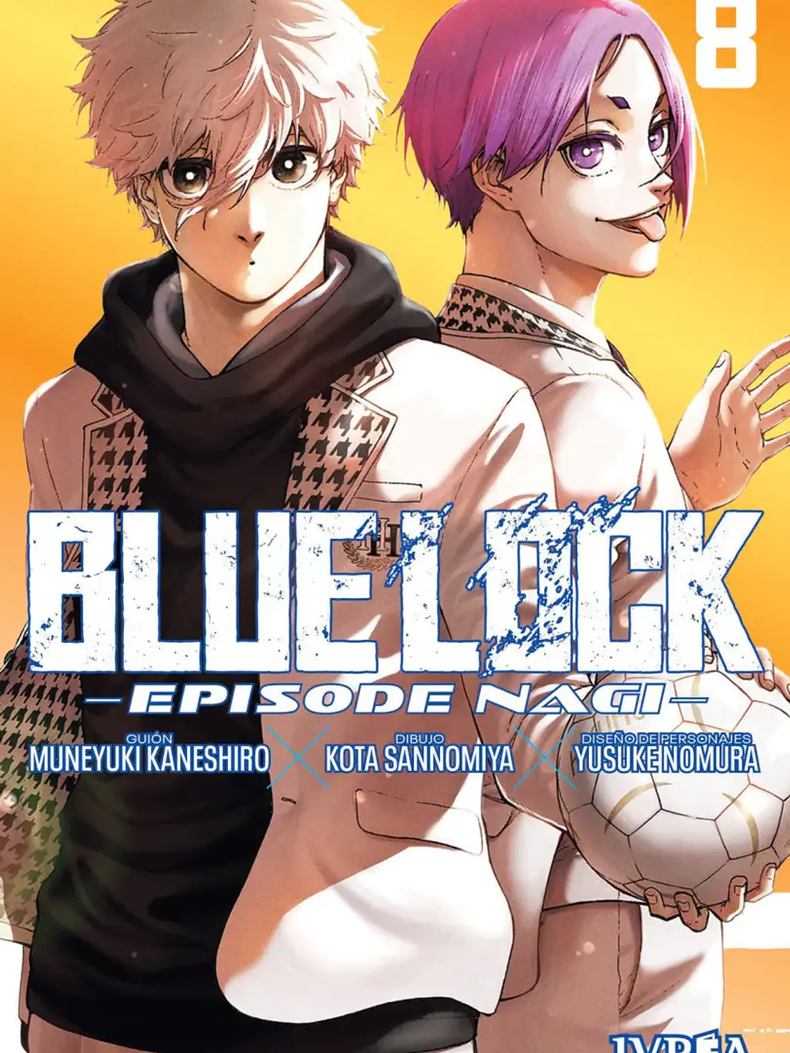 Blue Lock 08 (episode Nagi), De Muneyuki Kaneshiro, Vol. 8. Editorial Ivrea ( 2025) 1
