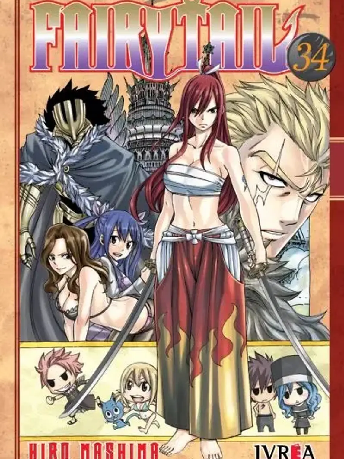 Fairy Tail # 34, De Hiro Mashima. Editorial Ivrea Argentina, Edición 1 En Español 1