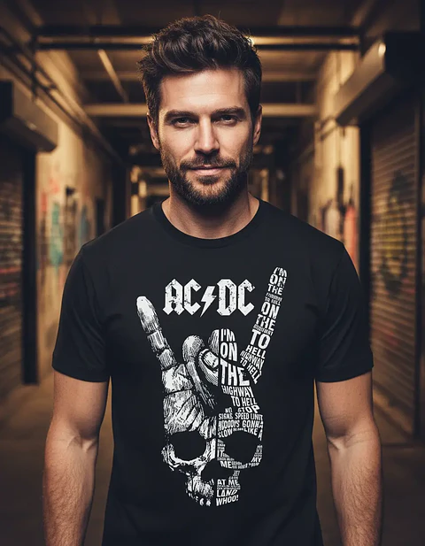 Polera Ac/dc - Ver 10 - Vale Gamess