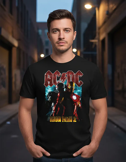 Polera Ac/dc - Ver 06 - Iron Man 2