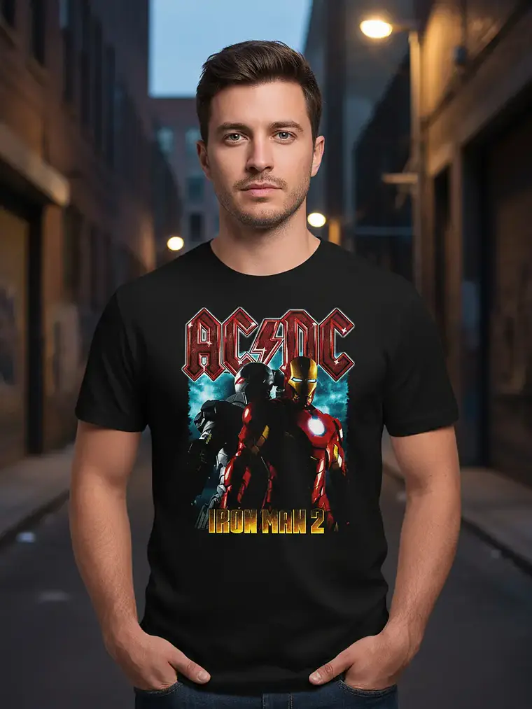 Polera Ac/dc - Ver 06 - Iron Man 2 1