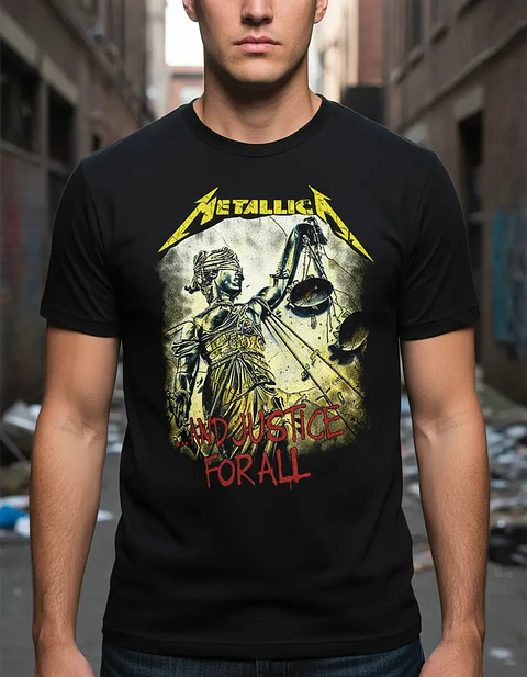 Polera Metallica - Ver 01 - And Justice For All