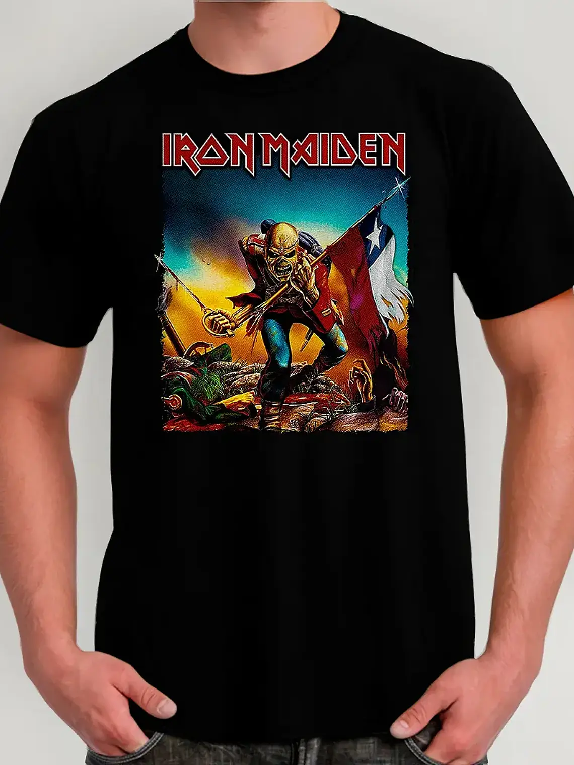 Polera Iron Maiden - Ver 095 - The Trooper Chile 1