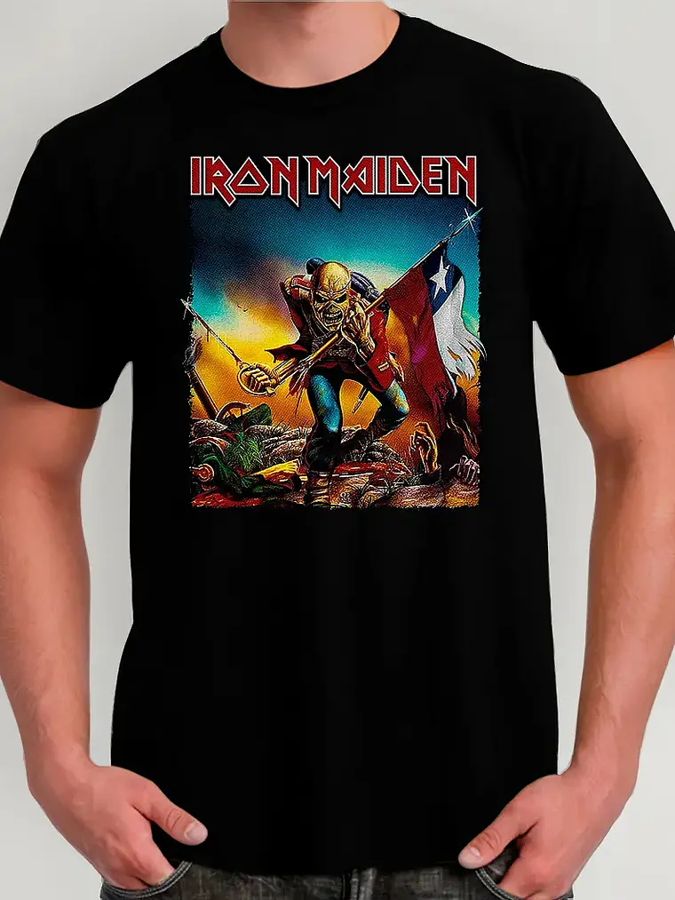 Polera Iron Maiden - Ver 095 - The Trooper Chile 1