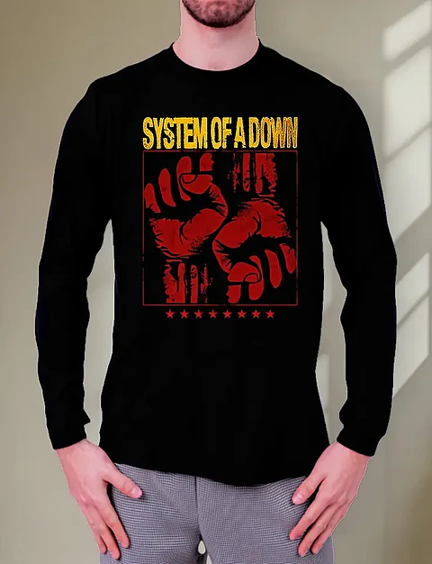 Polera Manga Larga System Of A Down - Ver 06 - Vale Gamess