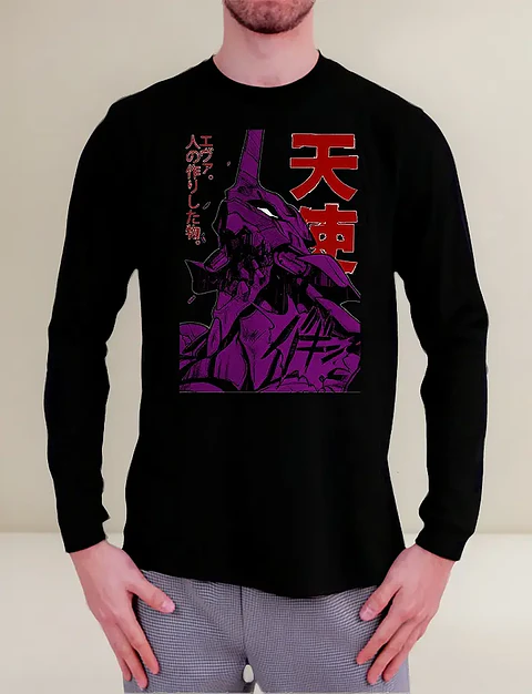 Polera Manga Larga Evangelion - Eva 01 - Vale Gamess